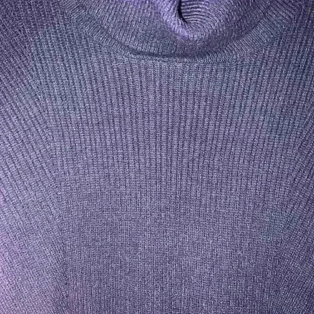 Office Cozy Normcore NEW DIRECTION Ribbed Turtleneck Sweater‎ XL Oversized - Picture 5 of 11